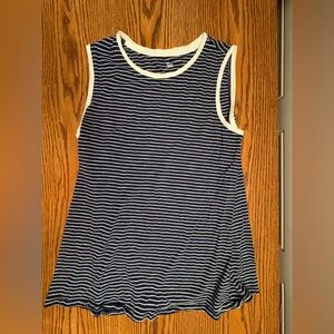 SO Navy and White Striped Tank Top
